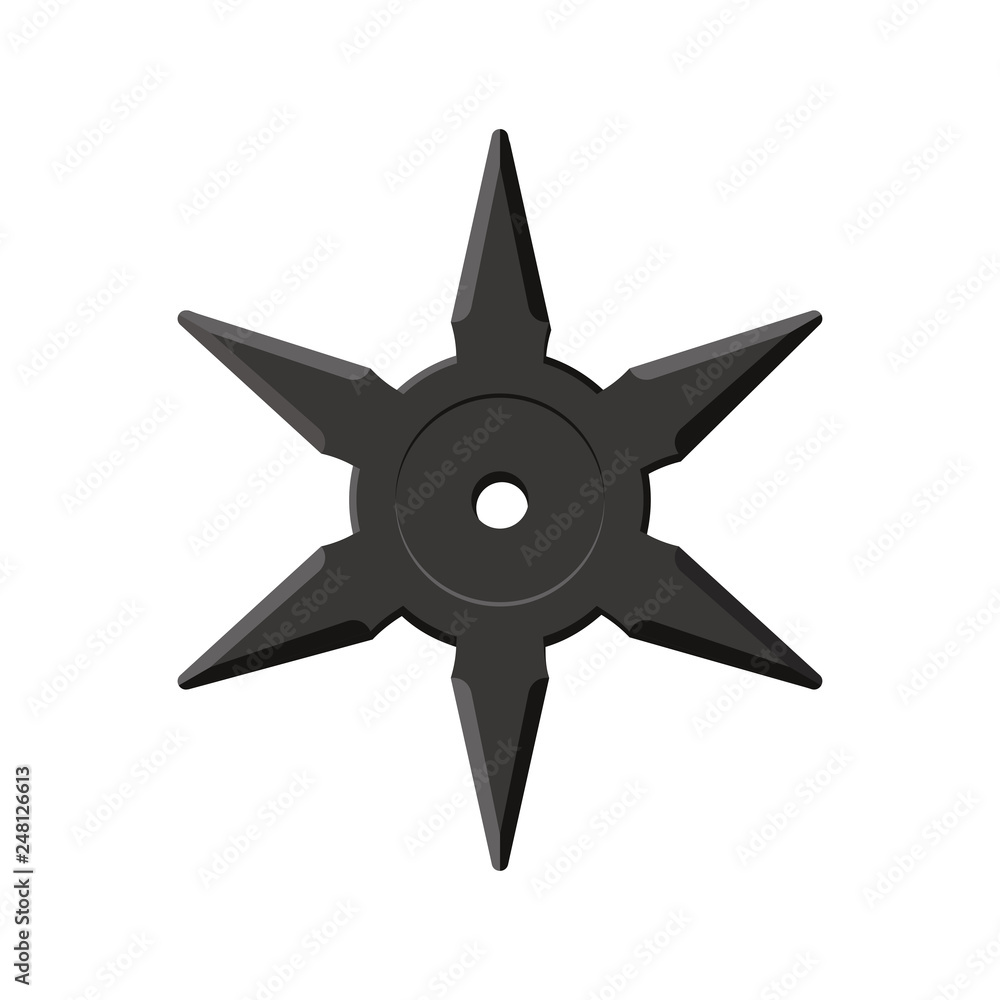 Japanese ninja shuriken illustration Japanese ninja shuriken illustration
