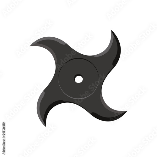 Fotografi Japanese ninja shuriken illustration