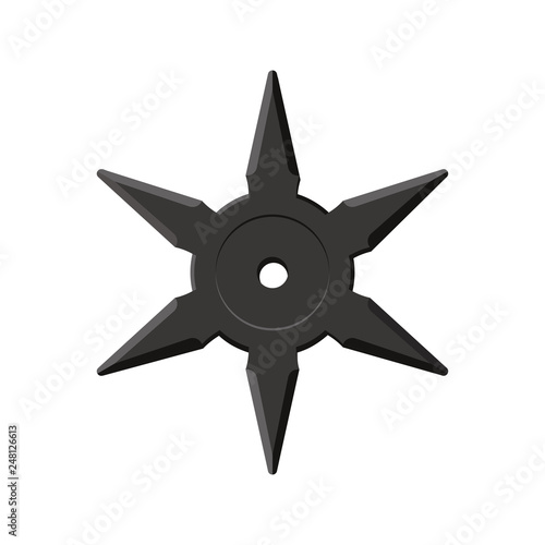 Japanese ninja shuriken illustration