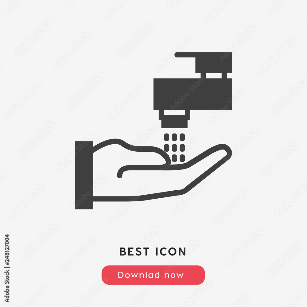 washing hands icon vector washing hands icon vector
