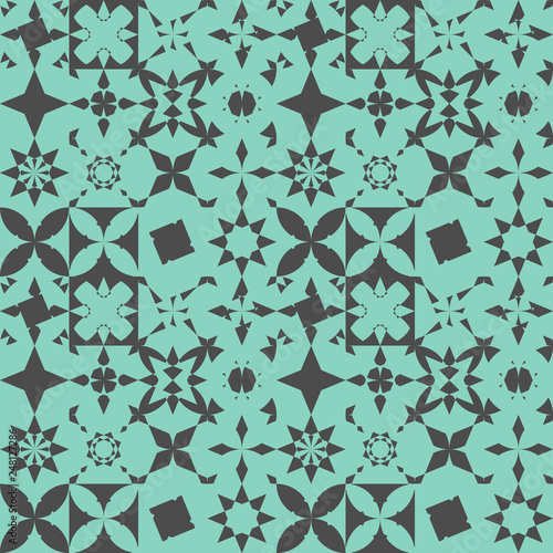 Abstract shapes like a etnic arabic elements.