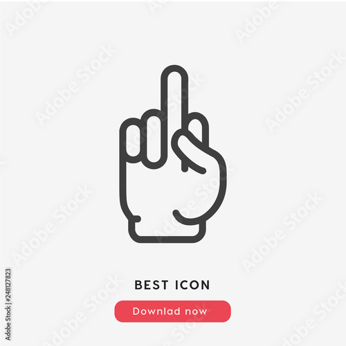 fuck icon vector