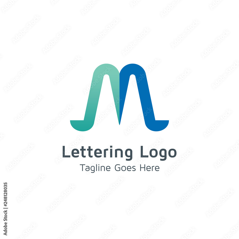Lettering M Vector Lettering M Vector