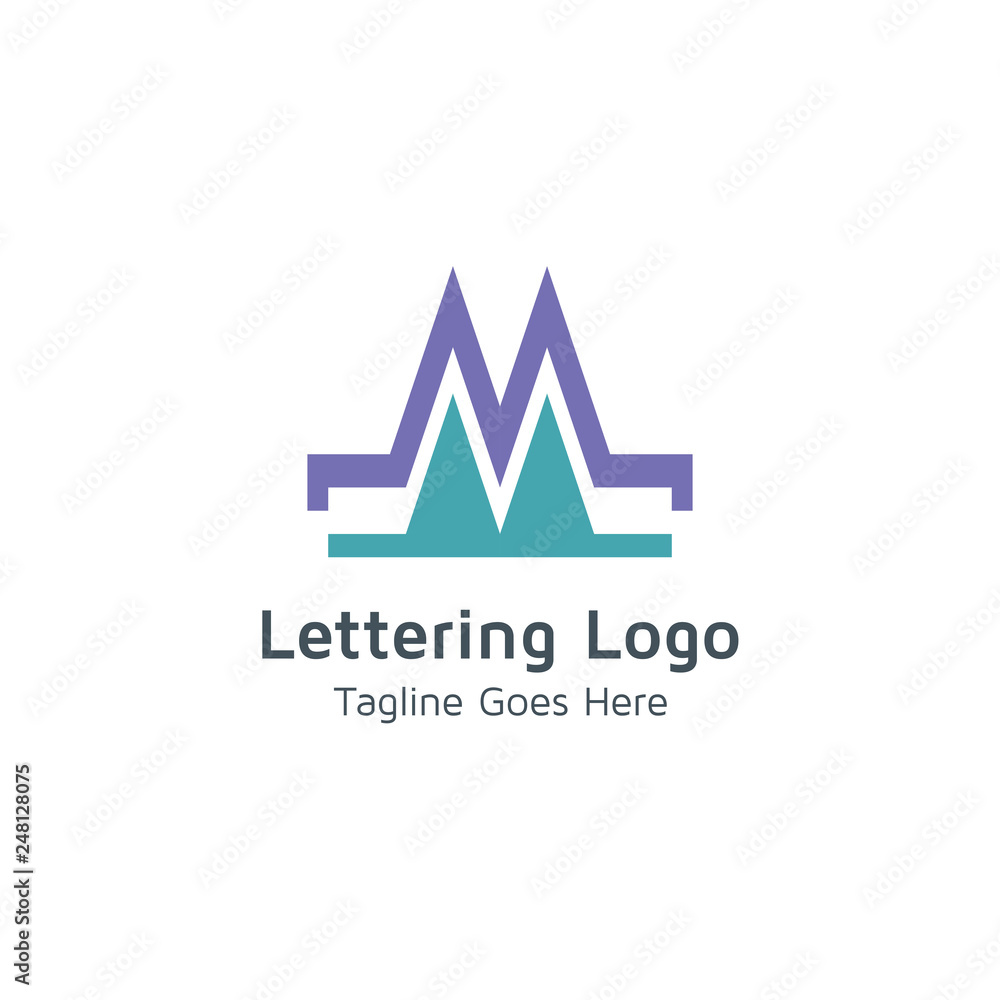 Lettering M Vector Lettering M Vector