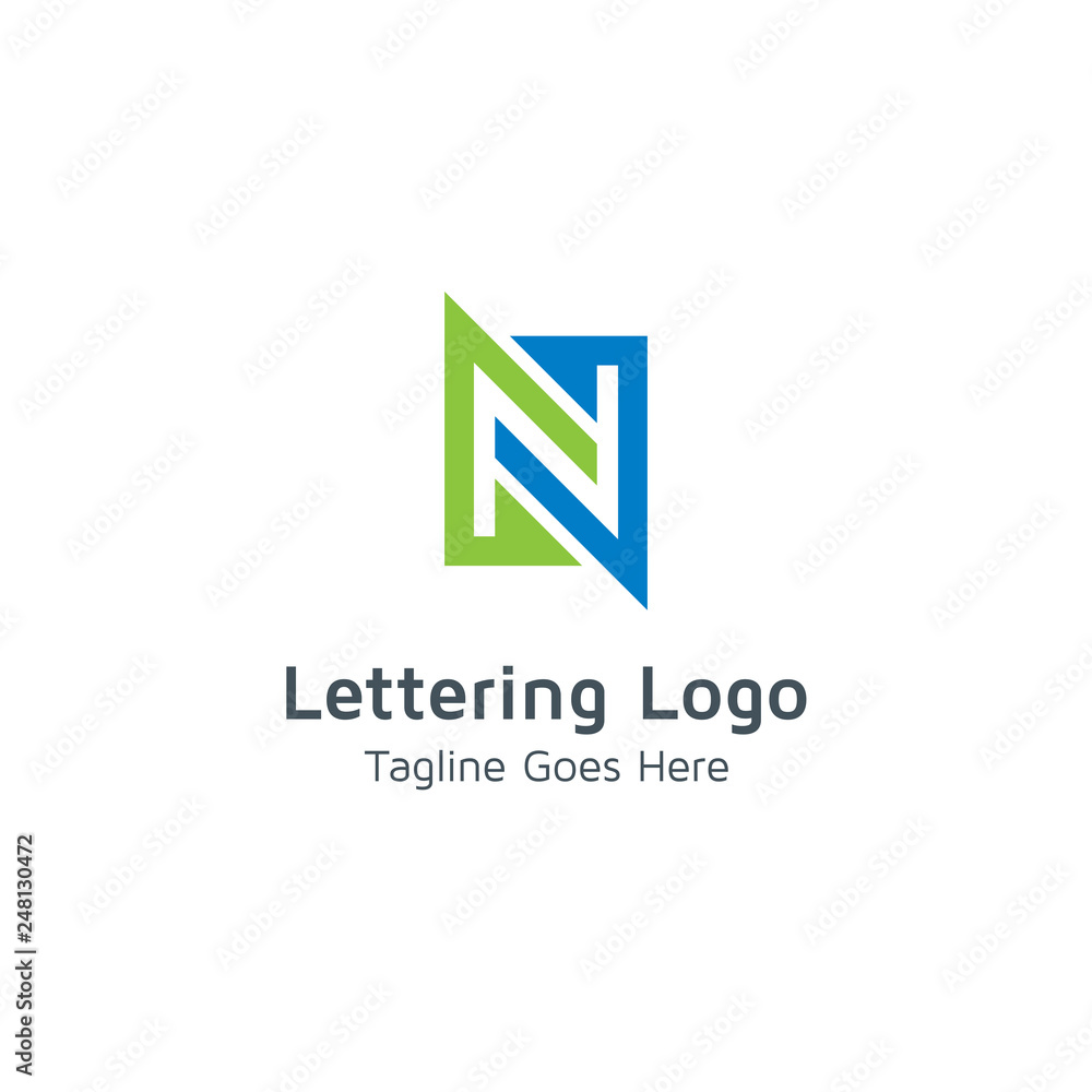 Lettering N Vector Lettering N Vector