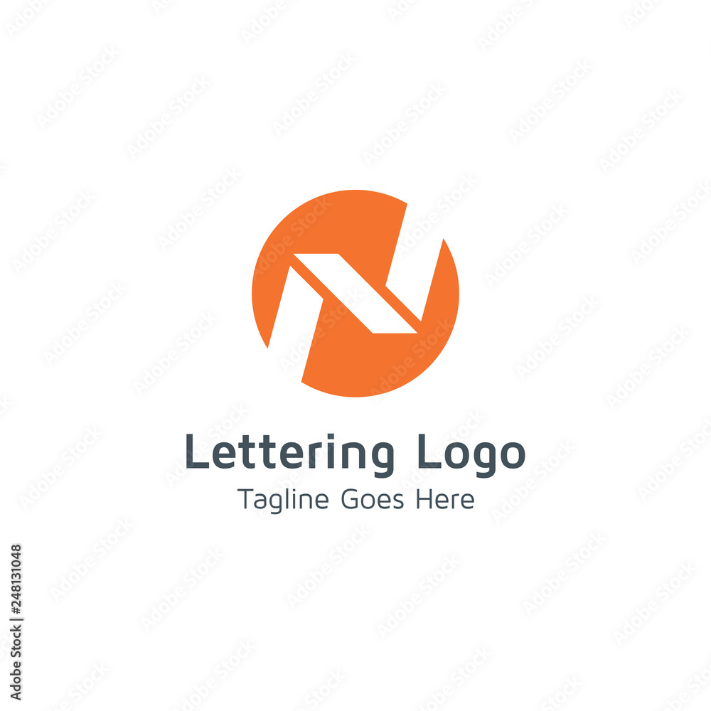 Lettering N Vector Lettering N Vector