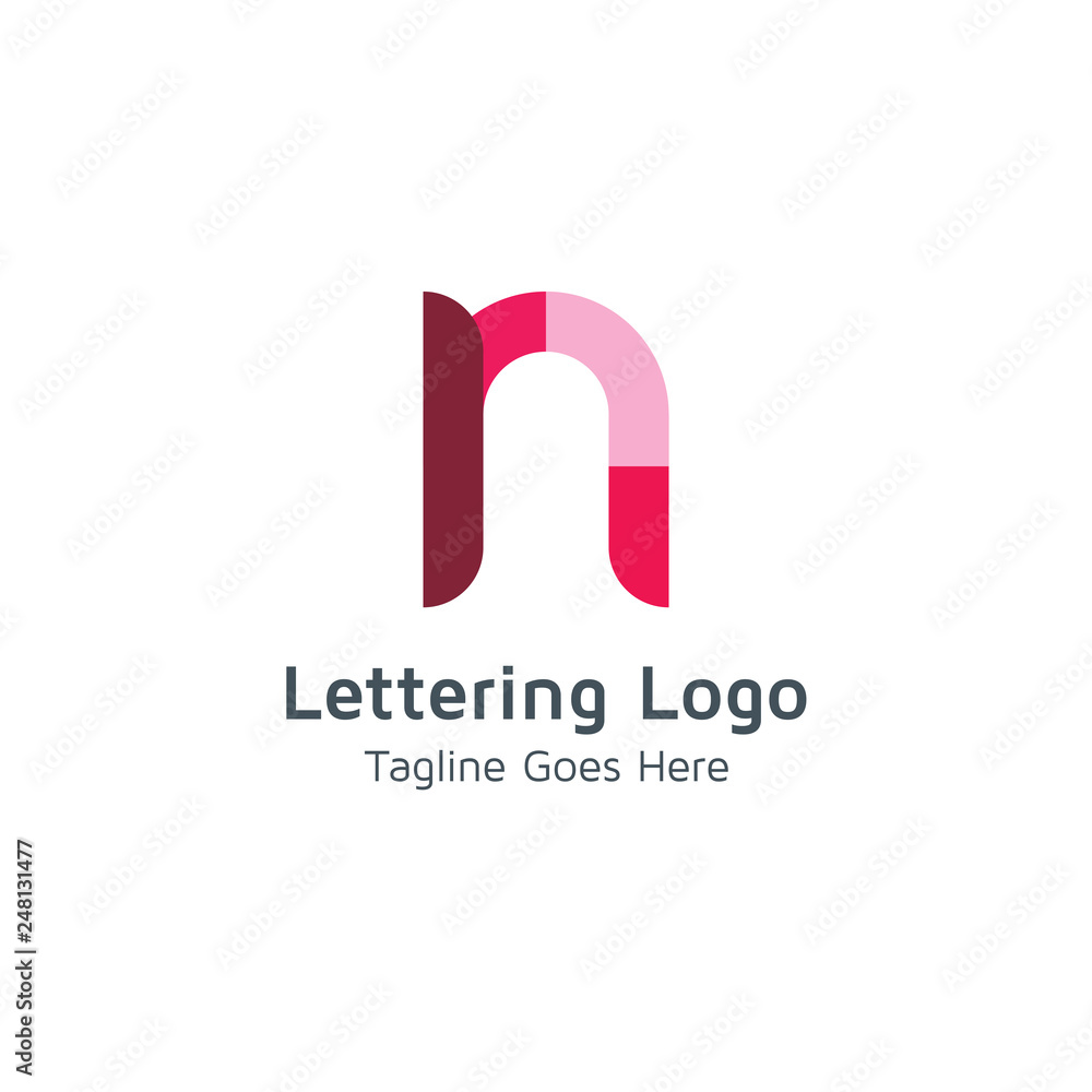 Lettering N Vector Lettering N Vector