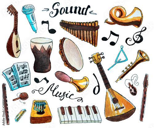 Set of musical instrument