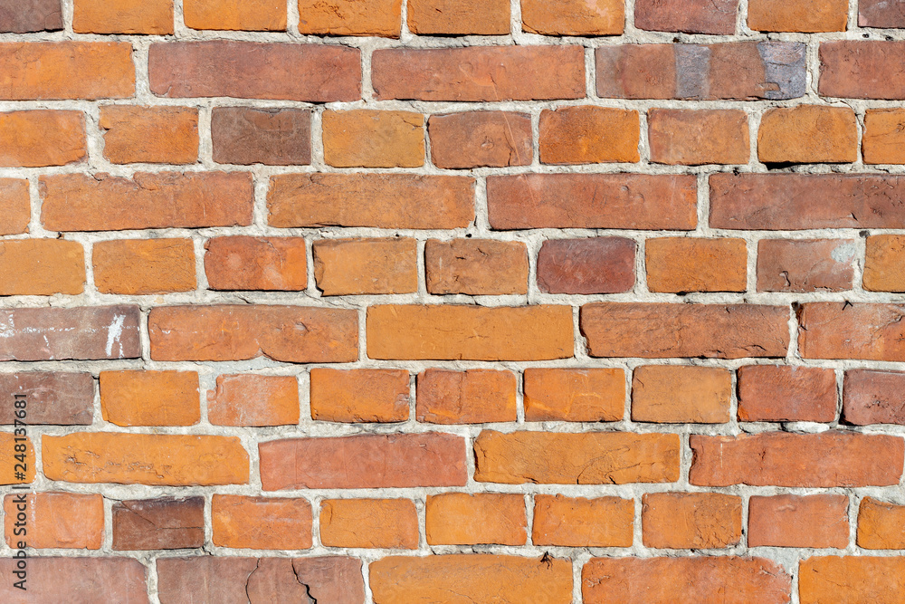 Obraz premium Background of old brick wall pattern texture.