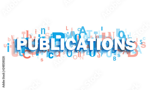 blue and coral typography banner