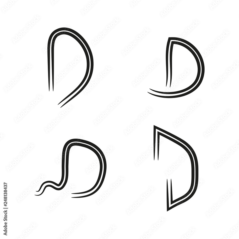 Naklejka premium This a simple initial logos, symbols, and signs