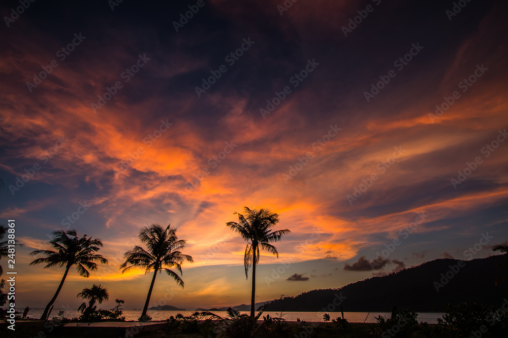 Background twilight Koh Lipe Thailand Background twilight Koh Lipe Thailand