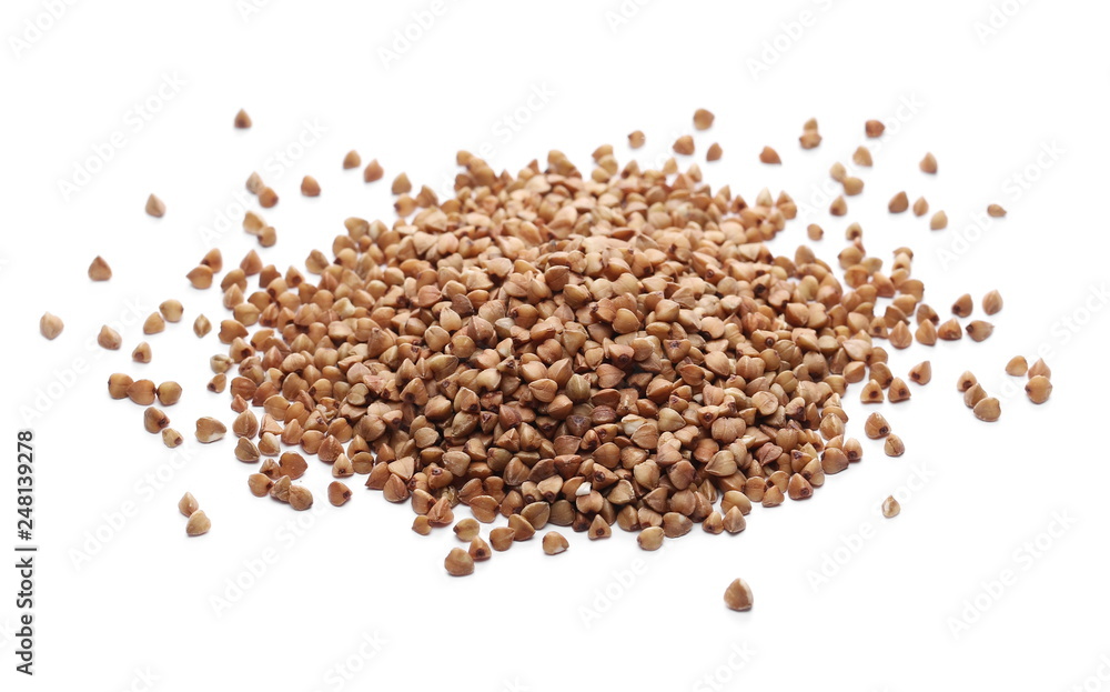 Buckwheat isolated on white background Buckwheat isolated on white background