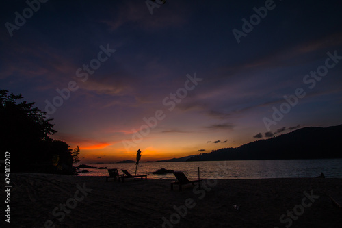 Background twilight Koh Lipe  Thailand