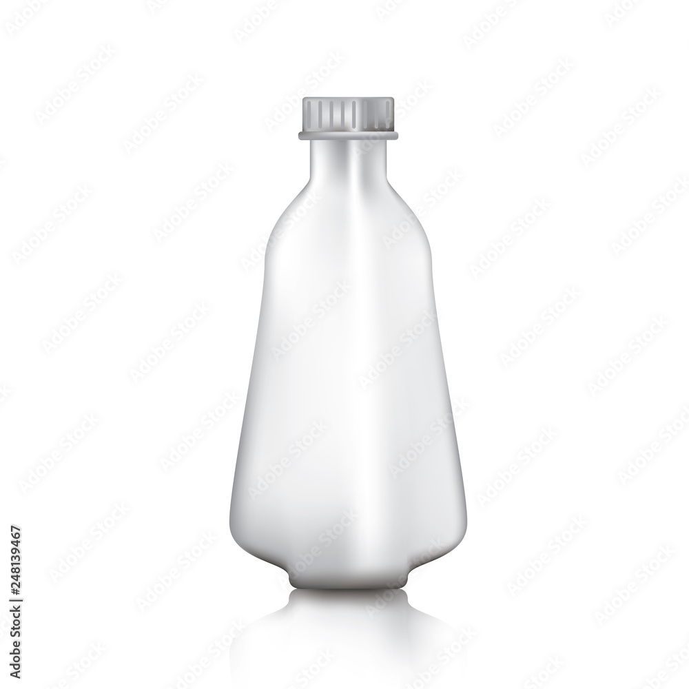 Plastic bottle or glass bottle with lid separated on a white background. Plastic bottle or glass bottle with lid separated on a white background.