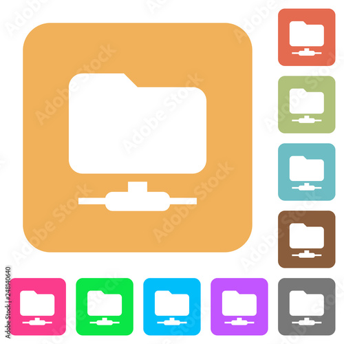 FTP rounded square flat icons