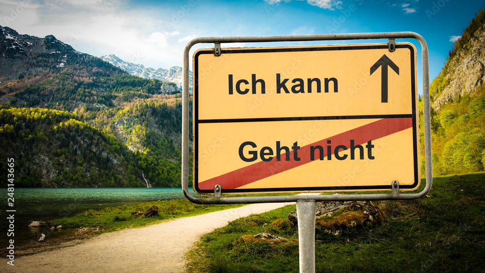 Schild 379 - Ich kann Schild 379 - Ich kann