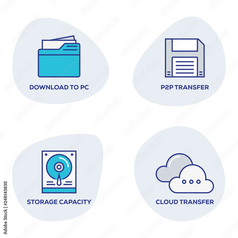 DATA STORAGE UNIT ICON SET DATA STORAGE UNIT ICON SET