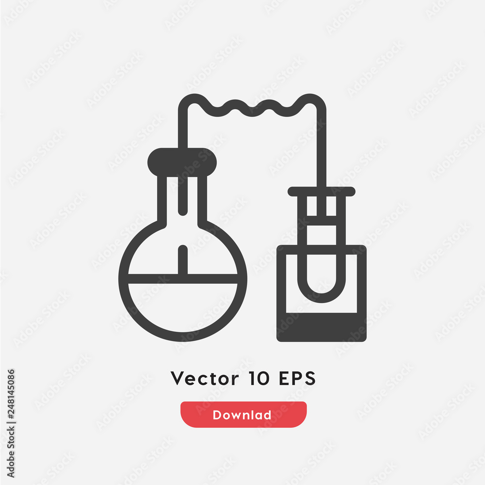 tube lab icon vector tube lab icon vector