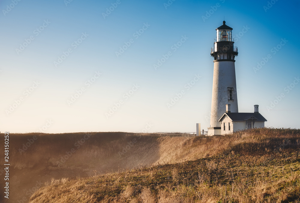 Yaquina Head Lighthouse and Sunset Yaquina Head Lighthouse and Sunset