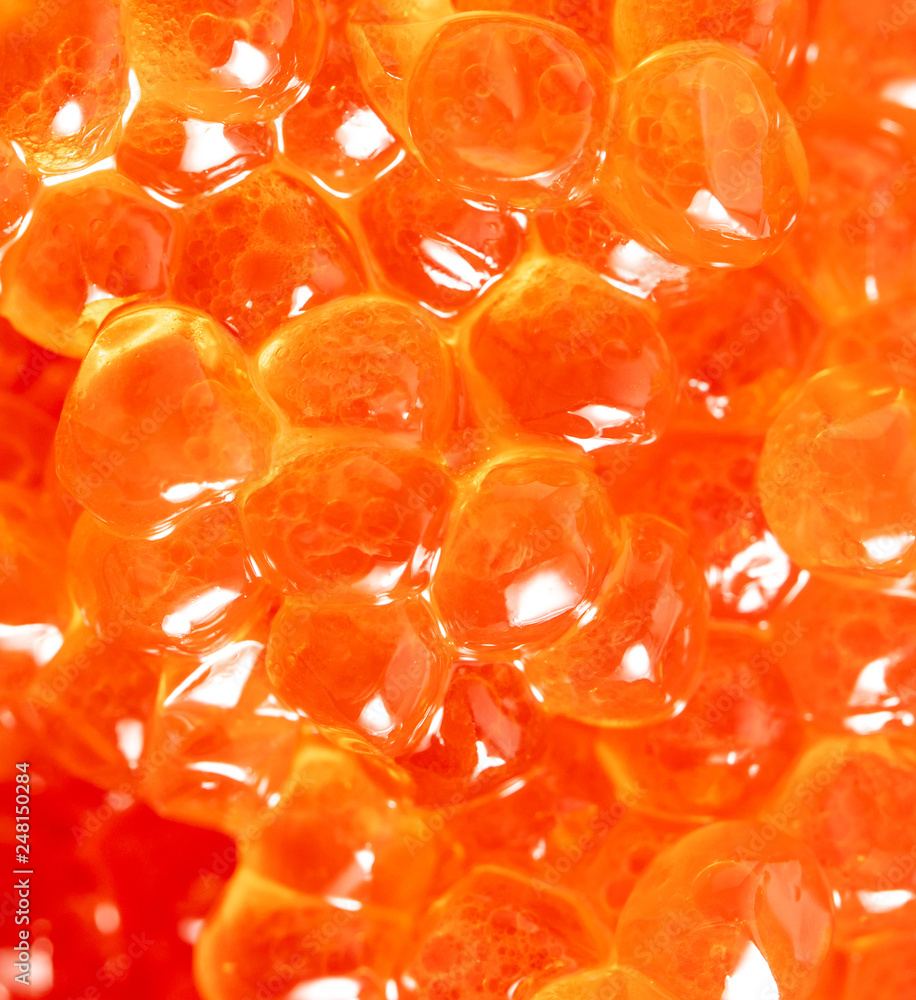 Red caviar as an abstract background Red caviar as an abstract background
