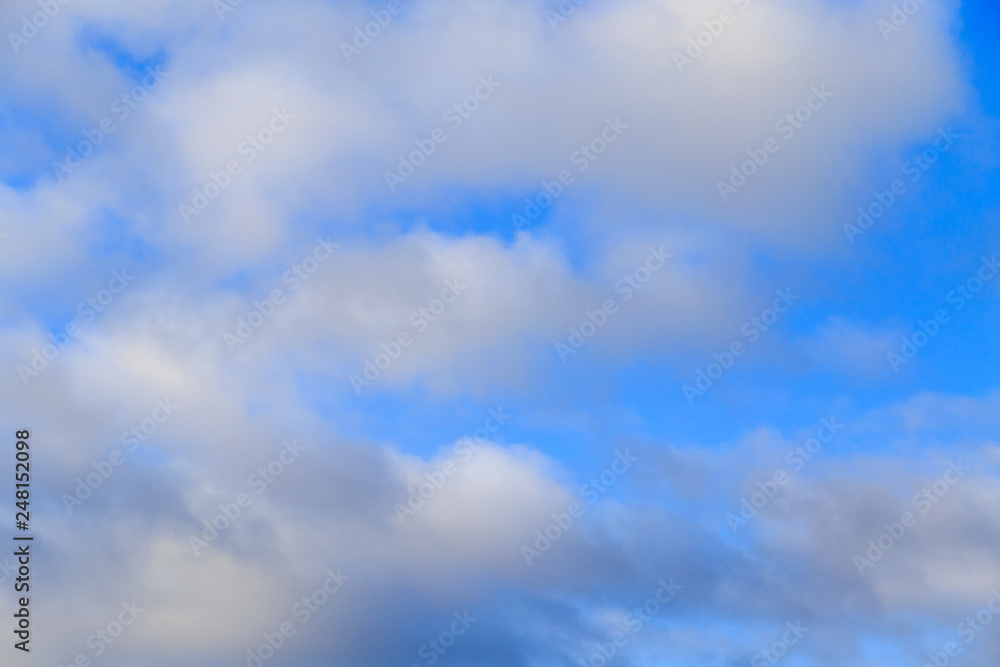 Fototapeta premium Clouds after rain before sunset as a background
