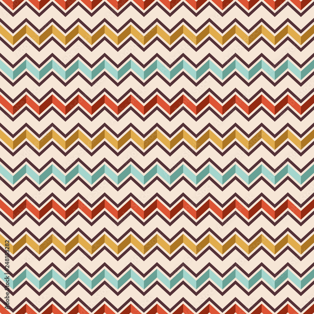 Zigzag color lines seamless pattern. Zigzag color lines seamless pattern.