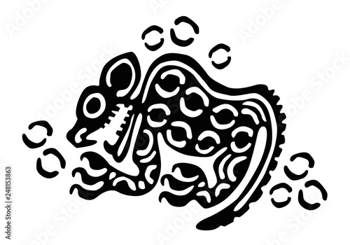 maya ornament. vector image for logo or illustrations