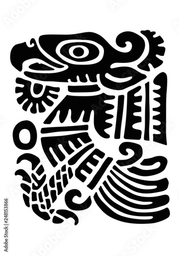 maya ornament. vector image for logo or illustrations