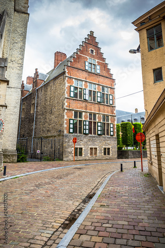 Historic buildings in the Gent city center, Belgium