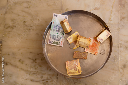 Indian Money in a Dish