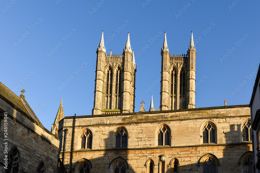 Lincoln Cathedral Ancient religious building in the English county of Lincolnshire,UK.