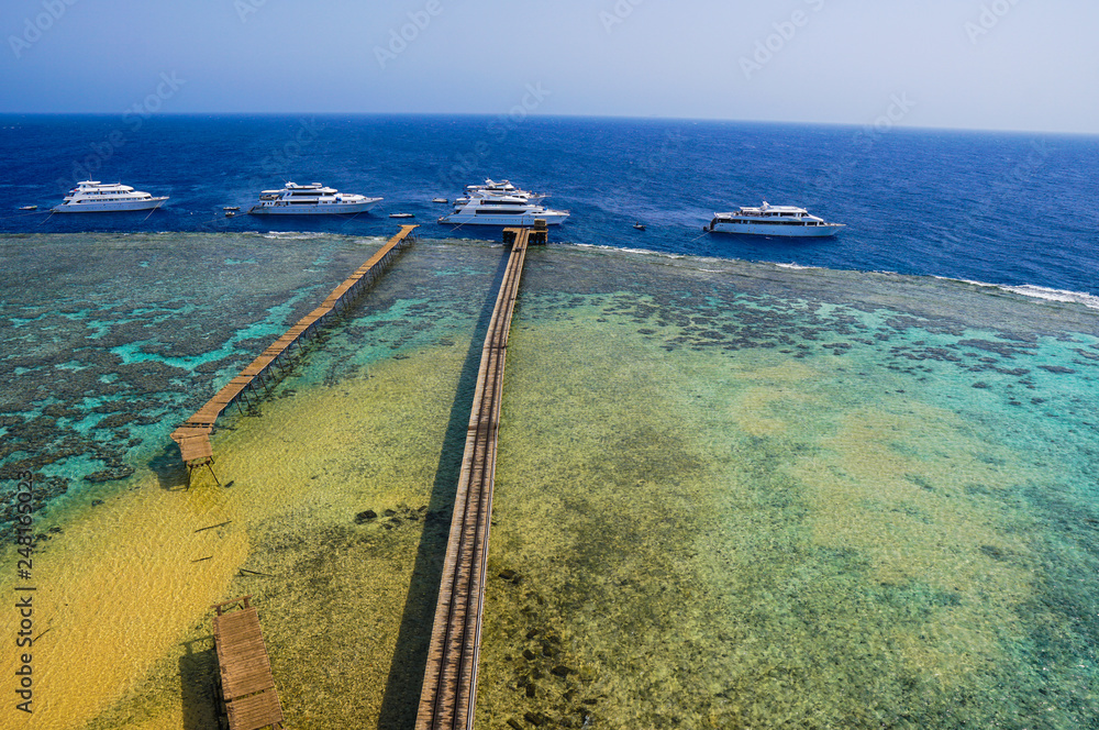 Fototapeta premium Daedalus reef at the Red Sea, Egypt