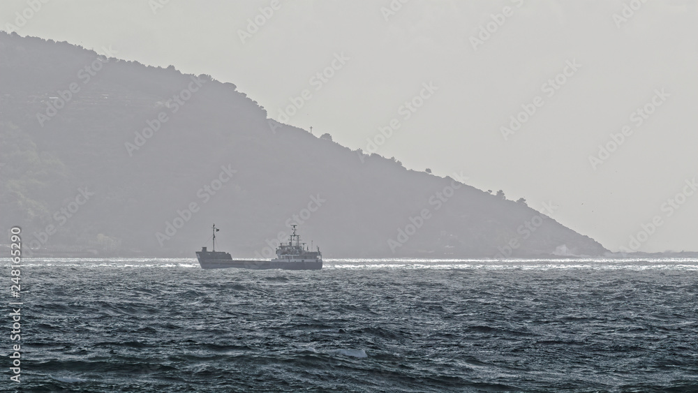 Fototapeta premium rough storm in Lerici