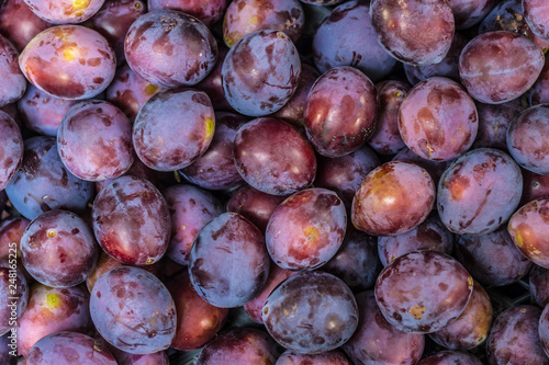 Rugged purple plums