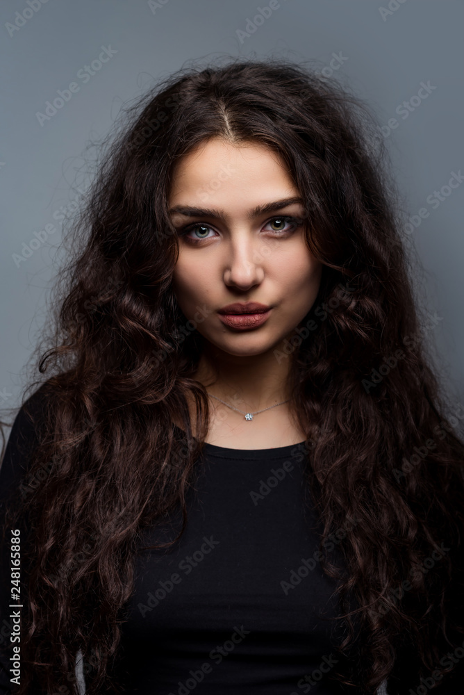 A girl with oriental appearance. portrait of a beautiful girl. young brunette. Glam portrait A girl with oriental appearance. portrait of a beautiful girl. young brunette. Glam portrait