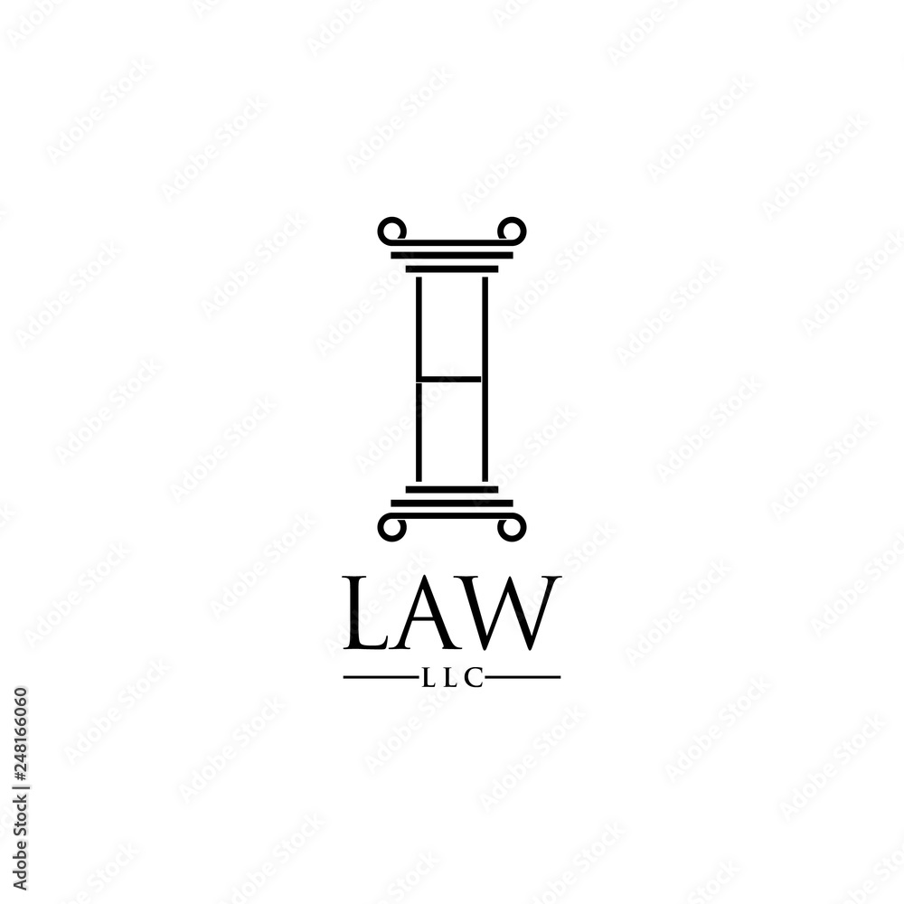 attorney and law character logo. attorney and law character logo.