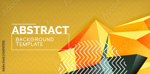 Triangular low poly background design