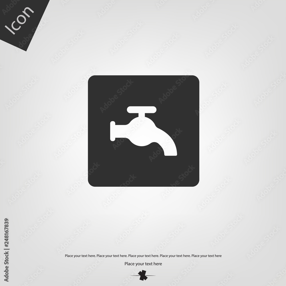 Water tap icon Water tap icon