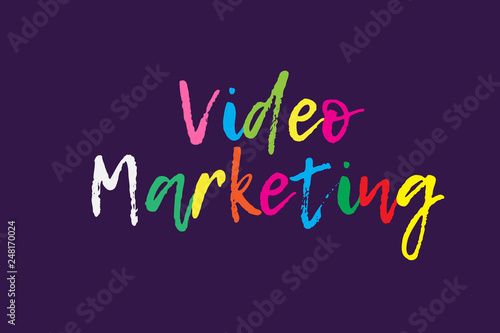 Video Marketing Online Business concept.