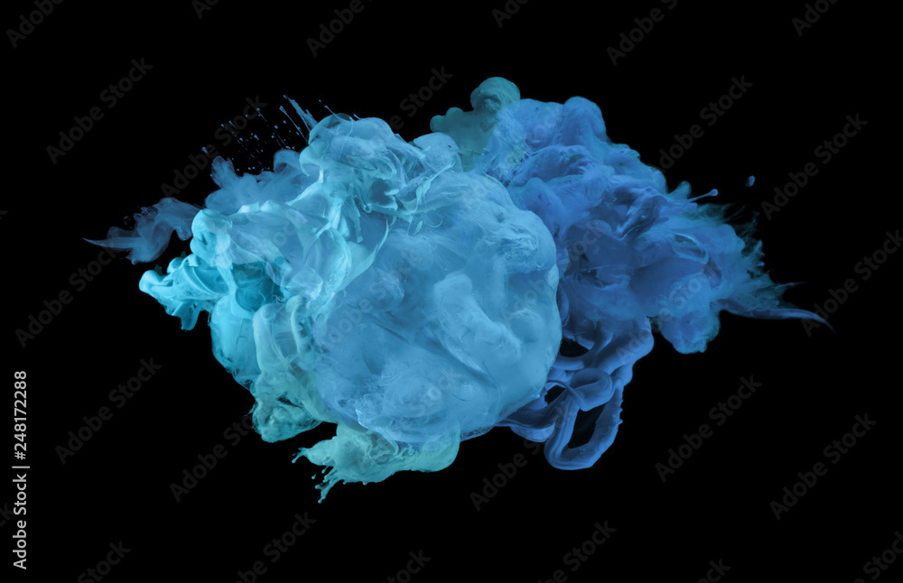 Acrylic colors in water. Abstract background. Acrylic colors in water. Abstract background.