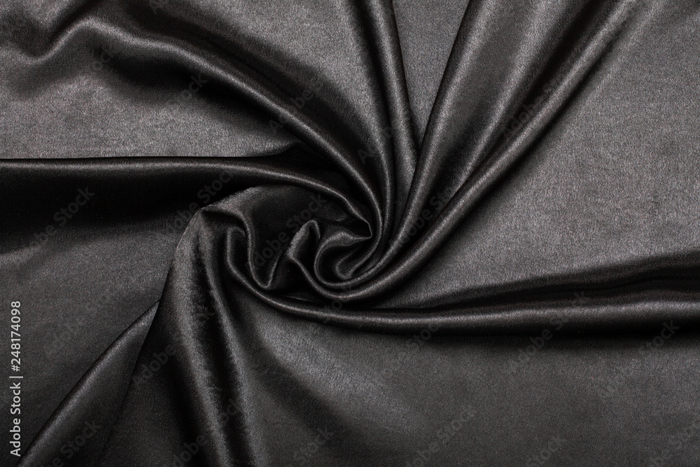 Fototapeta premium black silk fabric background