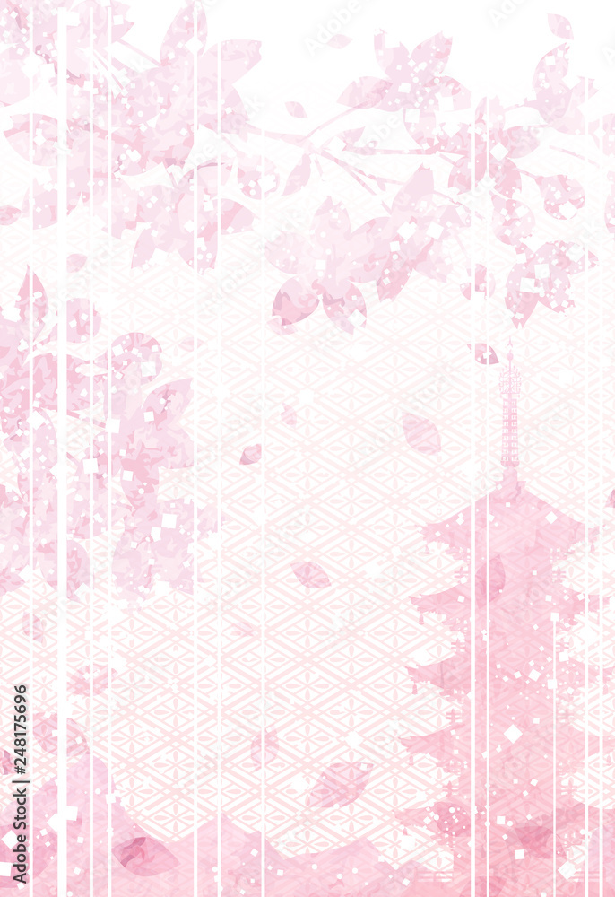 桜 さくら 菱形模様 背景 素材 桜 さくら 菱形模様 背景 素材