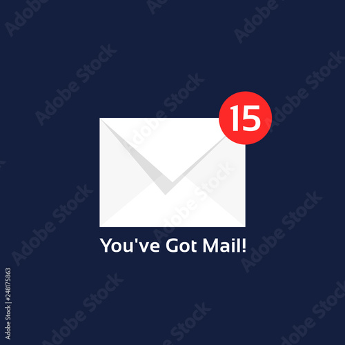 white online notification like unread email