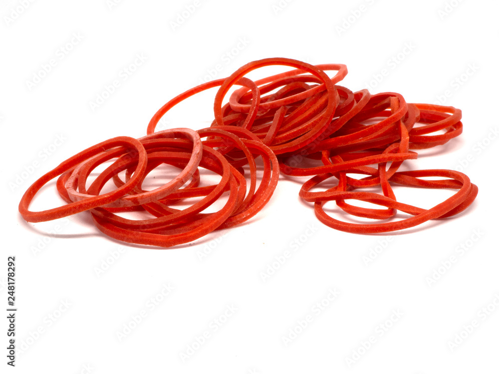 Rubber band isolated on white background Rubber band isolated on white background
