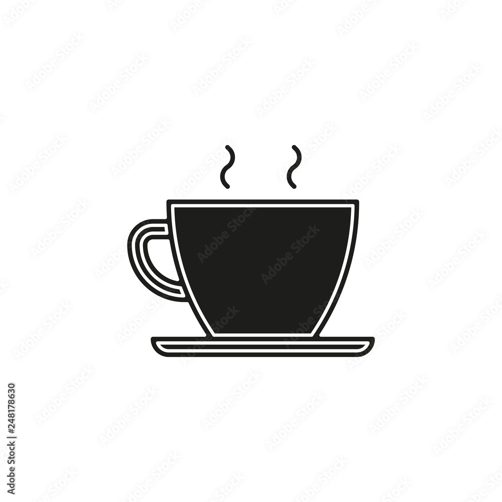 tea cup icon - vector coffee mug illustration tea cup icon - vector coffee mug illustration