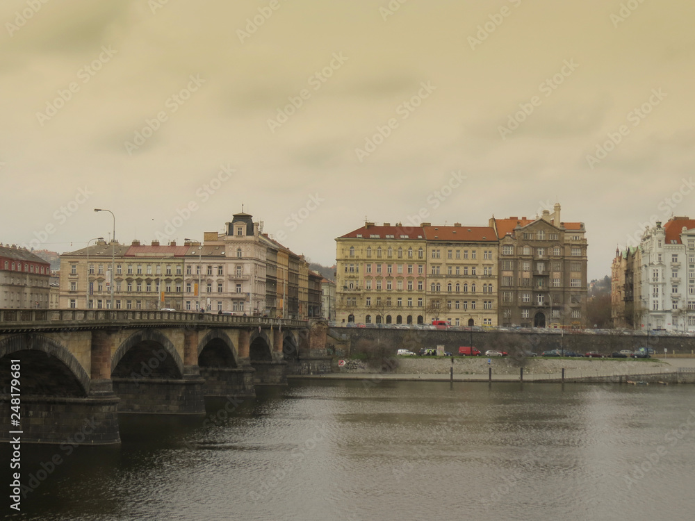 on the other side of  the river vltava