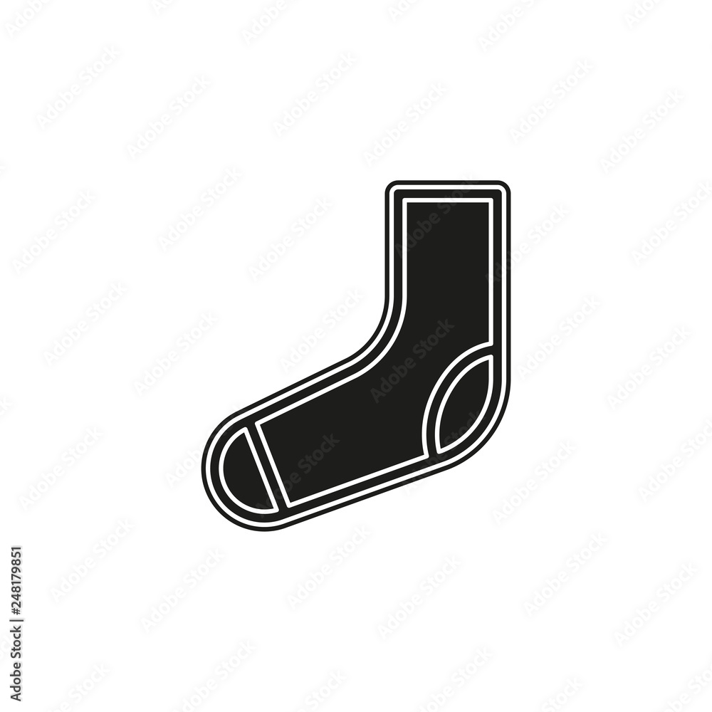 vector socks illustration isolated, fashion clothing symbol vector socks illustration isolated, fashion clothing symbol