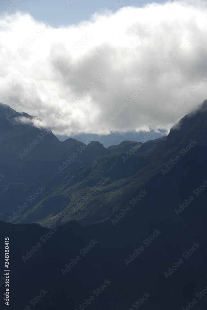 Naklejka premium reunion island nature mountain