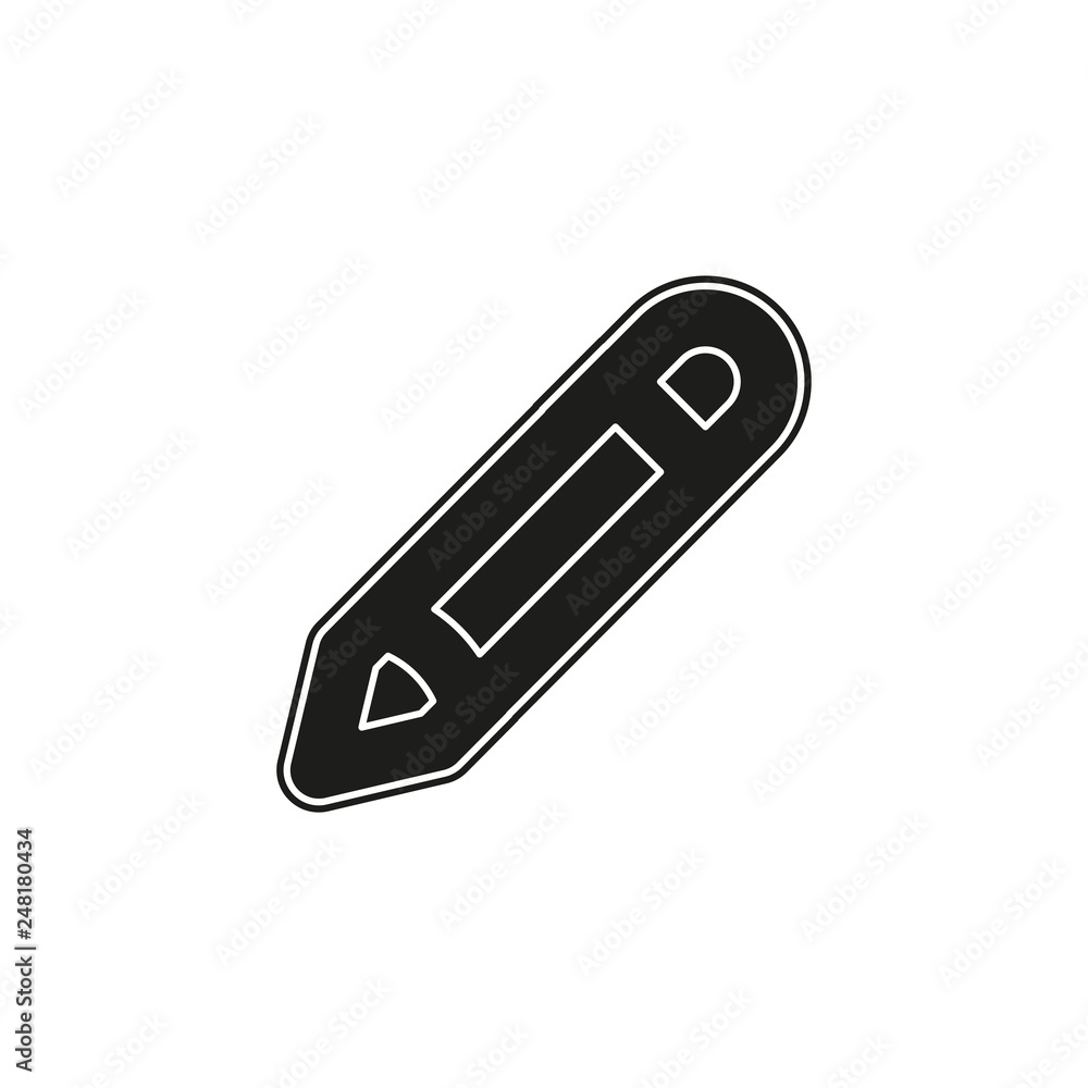 Pencil sign icon - Edit site content, creative design - graphic element Pencil sign icon - Edit site content, creative design - graphic element